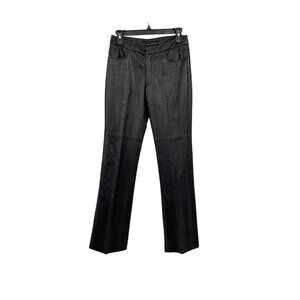 The Wrights Leather Pants Lined Womens 2 Used Black Patterned